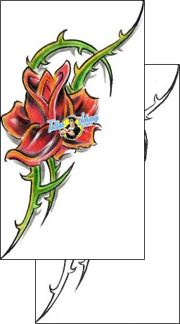 Flower Tattoo plant-life-flowers-tattoos-diaconu-alexandru-axf-00302