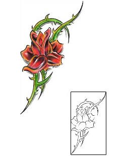 Rose Tattoo Plant Life tattoo | AXF-00302