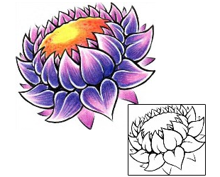 Lotus Tattoo Plant Life tattoo | AXF-00321