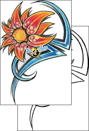 Flower Tattoo plant-life-flowers-tattoos-diaconu-alexandru-axf-00326