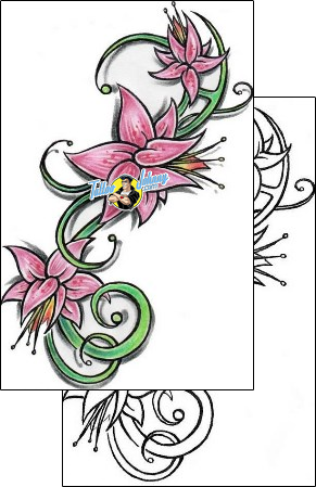 Flower Tattoo plant-life-flowers-tattoos-diaconu-alexandru-axf-00334