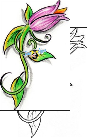 Flower Tattoo plant-life-flowers-tattoos-diaconu-alexandru-axf-00338