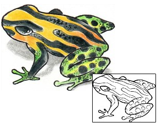 Frog Tattoo Reptiles & Amphibians tattoo | AXF-00352