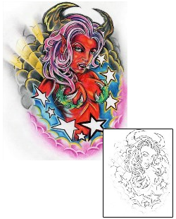 Devil - Demon Tattoo Mythology tattoo | AXF-00360