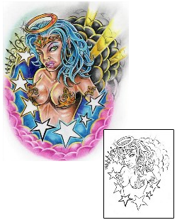 Angel Tattoo For Women tattoo | AXF-00361