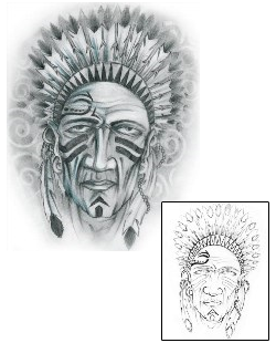 Native American Tattoo Ethnic tattoo | AXF-00409