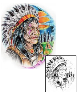 Native American Tattoo Ethnic tattoo | AXF-00413