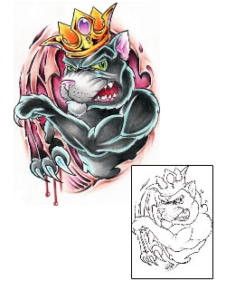 Crown Tattoo Animal tattoo | AXF-00483