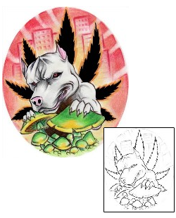 Pit Bull Tattoo High Dog Tattoo