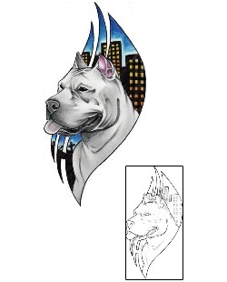 Pit Bull Tattoo Burt Dog Tattoo