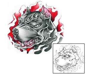 Fire – Flames Tattoo Gatsby Pit Bull Tattoo