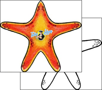 Sea Creature Tattoo marine-life-starfish-tattoos-diaconu-alexandru-axf-00548