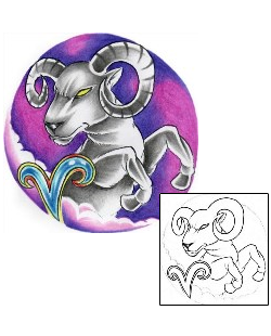 Aries Tattoo Zodiac tattoo | AXF-00659