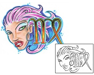 Virgo Tattoo For Men tattoo | AXF-00664