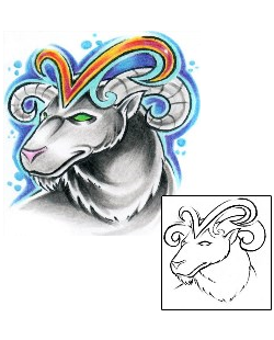 Aries Tattoo Zodiac tattoo | AXF-00671