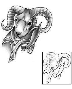 Aries Tattoo Zodiac tattoo | AXF-00918