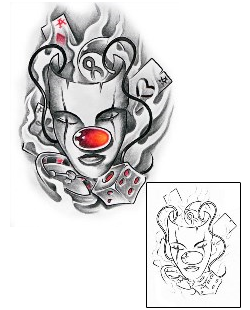 Clown Tattoo Miscellaneous tattoo | AXF-00927