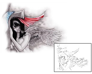 Patriotic Tattoo Religious & Spiritual tattoo | AXF-00964