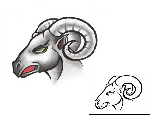 Aries Tattoo Zodiac tattoo | AXF-01019