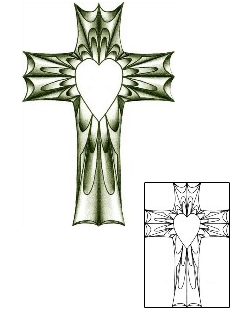 Sacred Heart Tattoo Religious & Spiritual tattoo | AYF-00019