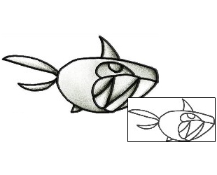 Fish Tattoo Marine Life tattoo | AYF-00067