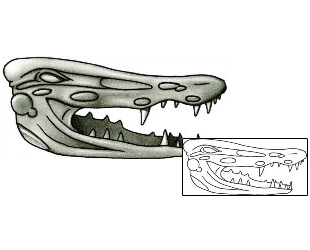 Alligator Tattoo Reptiles & Amphibians tattoo | AYF-00070