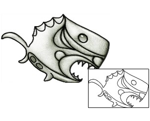 Fish Tattoo Marine Life tattoo | AYF-00081