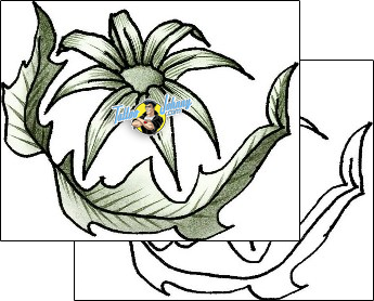 Flower Tattoo plant-life-flowers-tattoos-andrew-brady-ayf-00106
