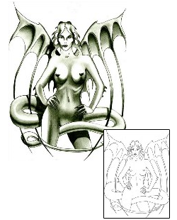 Devil - Demon Tattoo For Women tattoo | AYF-00121