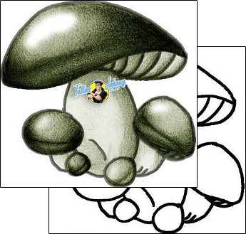 Mushroom Tattoo ayf-00176