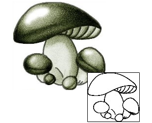 Mushroom Tattoo Miscellaneous tattoo | AYF-00176