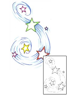 Star Tattoo Astronomy tattoo | AZF-00007