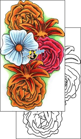 Flower Tattoo plant-life-flowers-tattoos-jeramie--combs-azf-00059