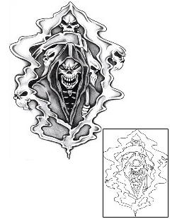 Reaper Tattoo Horror tattoo | AZF-00086