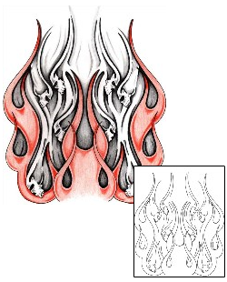 Fire – Flames Tattoo Miscellaneous tattoo | AZF-00087