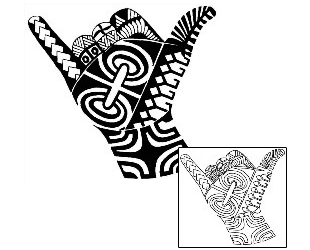 Polynesian Tattoo Specific Body Parts tattoo | B1F-00014