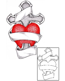 Sacred Heart Tattoo Religious & Spiritual tattoo | BAF-00001