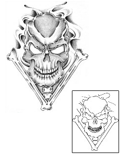 Devil - Demon Tattoo Horror tattoo | BAF-00004