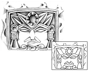 Aztec Tattoo Ethnic tattoo | BAF-00041