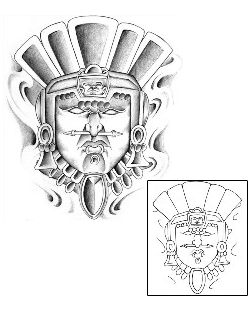 Aztec Tattoo Ethnic tattoo | BAF-00043