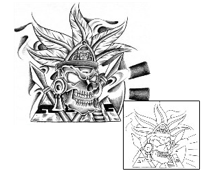 Aztec Tattoo Ethnic tattoo | BAF-00046