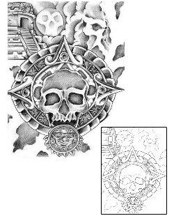 Aztec Tattoo Ethnic tattoo | BAF-00070