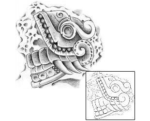 Aztec Tattoo Ethnic tattoo | BAF-00071