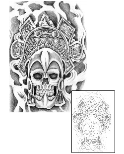 Aztec Tattoo Ethnic tattoo | BAF-00080
