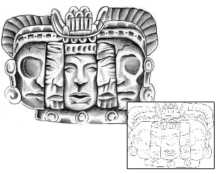 Aztec Tattoo Ethnic tattoo | BAF-00089