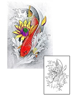 Koi Tattoo Tattoo Styles tattoo | BAF-00125