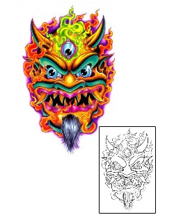 Evil Tattoo Miscellaneous tattoo | BBF-00028