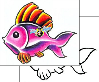 Fish Tattoo tattoo-styles-cartoon-tattoos-brandon-bond-bbf-00039