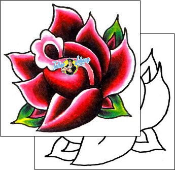 Flower Tattoo plant-life-flowers-tattoos-brandon-bond-bbf-00057