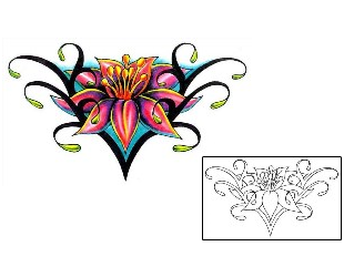 Flower Tattoo Specific Body Parts tattoo | BBF-00058